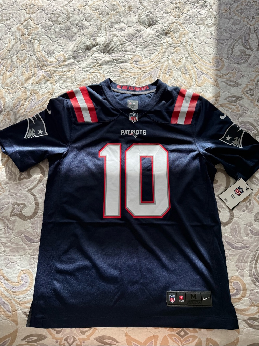 Nike New England Patriots #10 Men Jersey in Navy, White and Red
